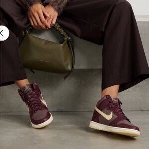 Nike Burgundy and Cream Athletic Shoes